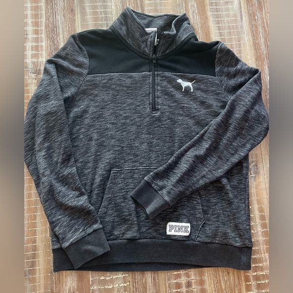 Victoria's Secret Pink Womens Black Pullover Sweatshirt Size Medium - Picture 4 of 4